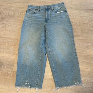 Madewell Curvy Perfect Vintage Wide-leg Cropped Jeans, Light Blue